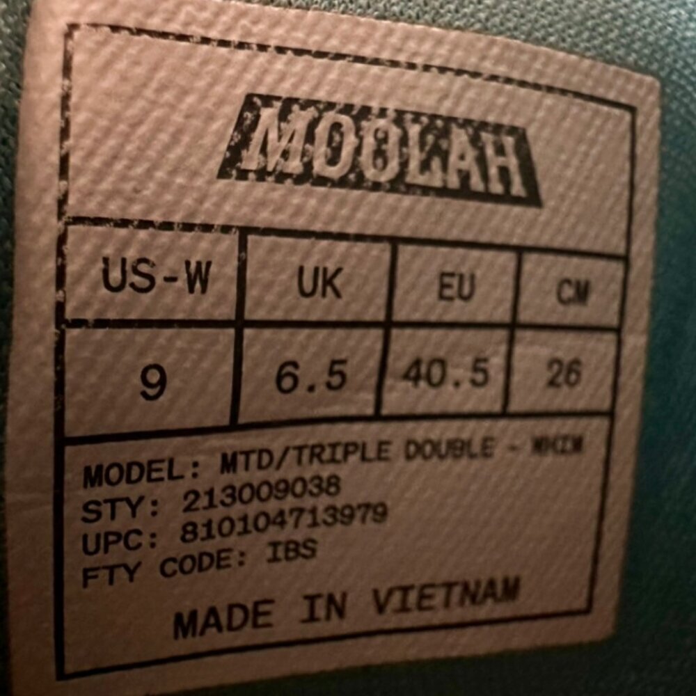 MOOLAH TRIPLE DOUBLE CRAZY TIMES Woman's Size 9​​​​​ - Picture 13 of 16